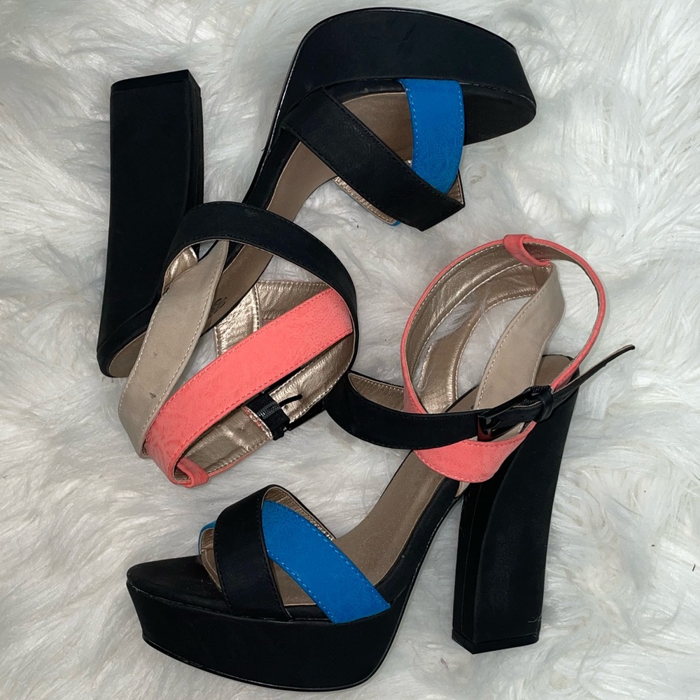 Color Block Charlotte Russe Heels
